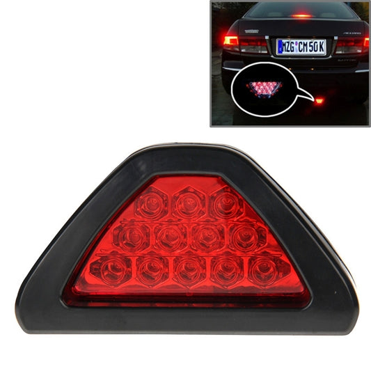 12-LED Rear Tail Warning Brake Light for DC 12V Cars, 12-LED Red Light, White Light