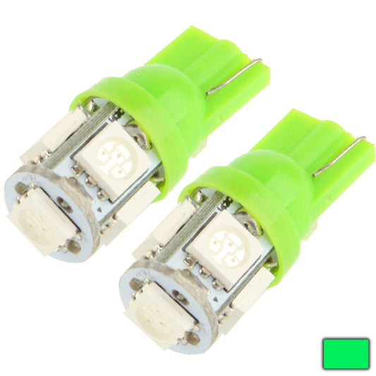 T10 5 LED 5050 SMD Car Signal Light Bulb, Pair,Blue, Pair, Green, Pair, Yellow, Pair, Pair, Red, Pair, Pink