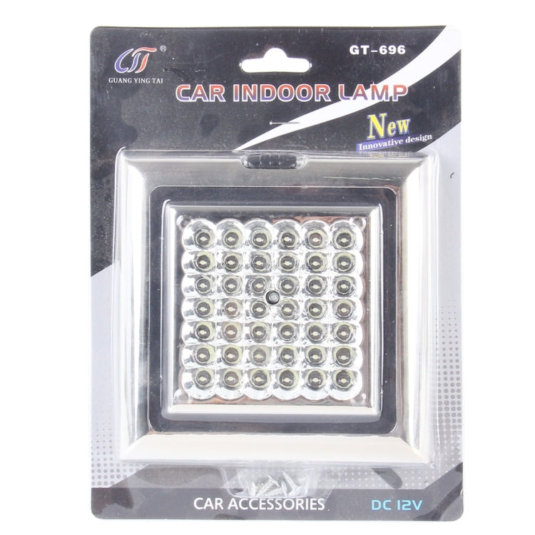 High Power Car Indoor 42 LED 3 Sections Switch Lamp Light, DC 12V（White Light), 42 LEDs