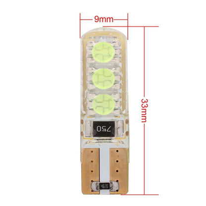 10 PCS T10 3W 300LM Silicone 6 LED SMD 5050 Car Clearance Lights Lamp, DC 12V, 6 LED SMD 5050, 6  SMD 5050 LEDs, 6 SMD 5050 LEDs