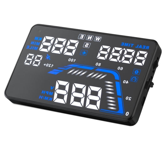 Q7 5.5 inch Car GPS HUD Vehicle-mounted Head Up Display Security System, Support Speed & Real Time & Altitude & Over Speed Alarm & Satellite Number, etc., Q7