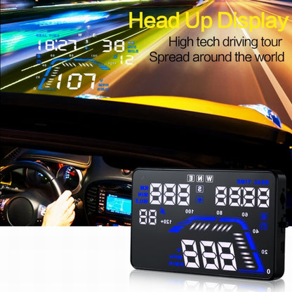 Q7 5.5 inch Car GPS HUD Vehicle-mounted Head Up Display Security System, Support Speed & Real Time & Altitude & Over Speed Alarm & Satellite Number, etc., Q7