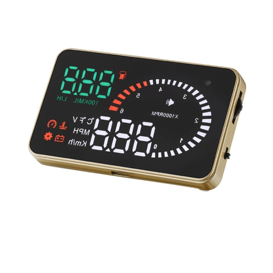 X6 3.5 inch Car OBDII / EUOBD HUD Vehicle-mounted Head Up Display Security System, Support Speed & Water Temperature & Speed Alarm & Fuel Consumption & Battery Voltage, etc., X6