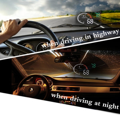 X6 3.5 inch Car OBDII / EUOBD HUD Vehicle-mounted Head Up Display Security System, Support Speed & Water Temperature & Speed Alarm & Fuel Consumption & Battery Voltage, etc., X6
