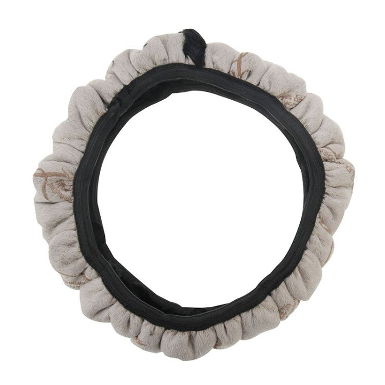 Universal Premium Soft Short Plush Winter Car Steering Wheel Cover, Outer Diameter: About 25-35cm, Outer Diameter: About 25-35cm(Black), Outer Diameter: About 25-35cm(Gold)