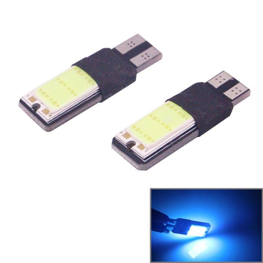 قطعتان من مصابيح T10 3 وات 160-180 لومن، 2 ليد أزرق ثلجي COB LED، مصابيح تخليص السيارة، تيار مستمر 12 فولت، 2 ليد COB LED، COB LED