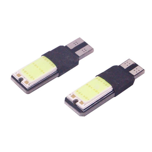 قطعتان من مصابيح T10 3 وات 160-180 لومن، 2 ليد أزرق ثلجي COB LED، مصابيح تخليص السيارة، تيار مستمر 12 فولت، 2 ليد COB LED، COB LED