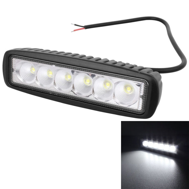 18W 1440LM Epistar 6 LED  Car Work Lamp Bar Light Waterproof IP67, DC 10-30V, DC 10-30V, 1440LM