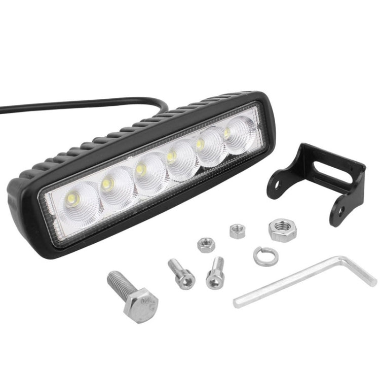18W 1440LM Epistar 6 LED  Car Work Lamp Bar Light Waterproof IP67, DC 10-30V, DC 10-30V, 1440LM