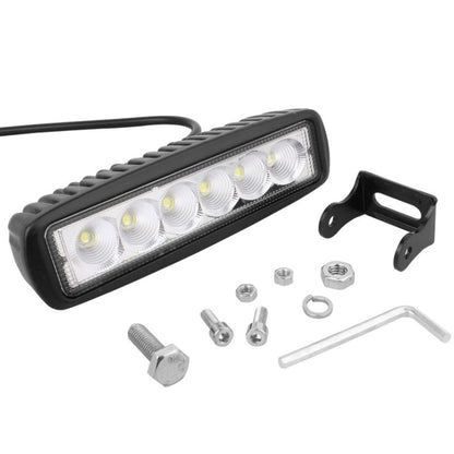 18W 1440LM Epistar 6 LED  Car Work Lamp Bar Light Waterproof IP67, DC 10-30V, DC 10-30V, 1440LM