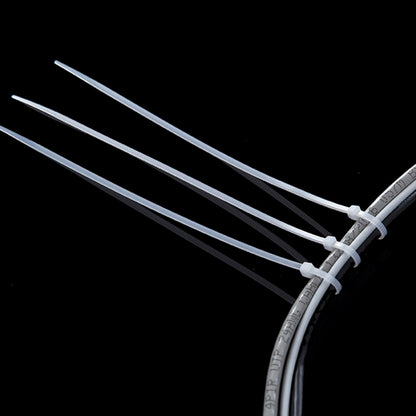 500 PCS 3 x 150mm Self-Locking Nylon Cable Wire Zip Ties, 3mm x 150mm White