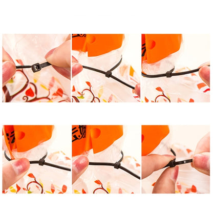 1000pcs Self-Locking Nylon Cable Wire Zip Ties(Size: 3 x 100mm), 1000 PCS 3 x 100mm