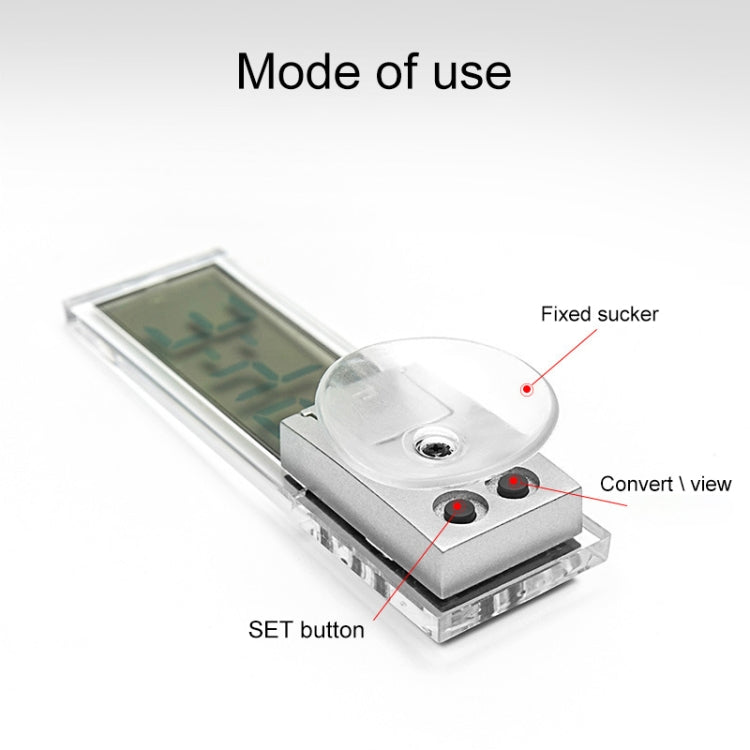 K-036 LCD Car Thermometer with Sucker, Thermometer