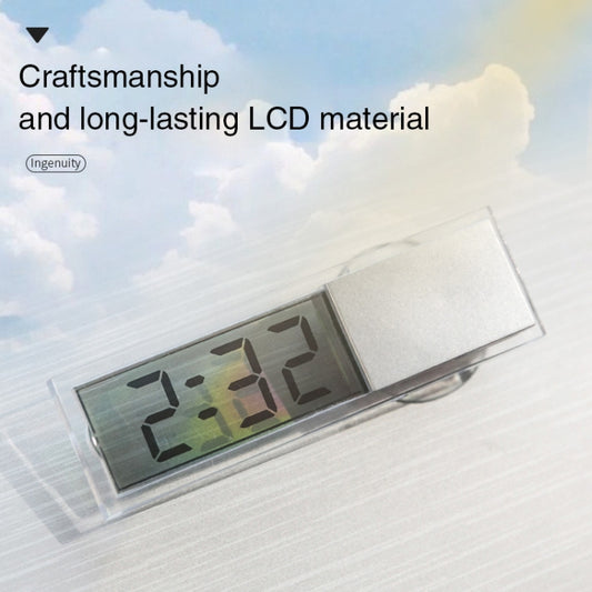 K-033 LCD Auto Clock with Sucker, Clock