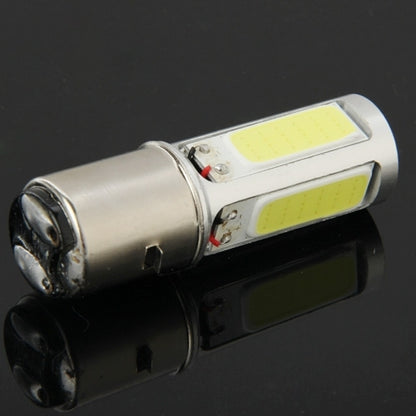 BA20D 6W White 250LM 5 LED COB Car Stop Brake Light Front Rear Turn Signal Lights for Motorcycle / Vehicles, DC 12V, 6W 250LM