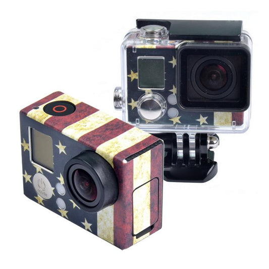 ملصق حافظة لكاميرا GoPro HERO3+ /3، علم الولايات المتحدة، علم أستراليا، علم المملكة المتحدة، علم البرازيل