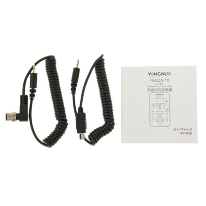 وحدة تحكم مشغل الفلاش اللاسلكي i-TTL من YONGNUO YN622N-KIT + مجموعة جهاز الإرسال والاستقبال لكاميرات نيكون، من أجل نيكون