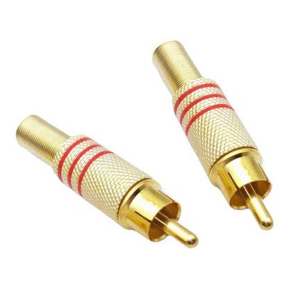 موصل مقبس RCA مقاس 3.5 مم JL0924 (10 قطع في عبوة واحدة، السعر لـ 10 قطع)، JL0924 RCA مقاس 3.5 مم (أحمر)