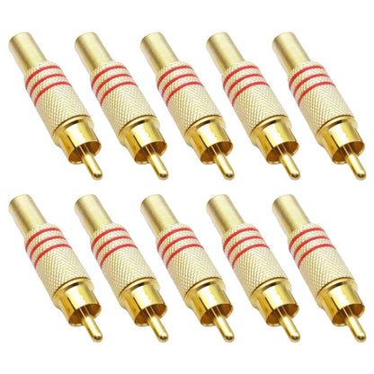 موصل مقبس RCA مقاس 3.5 مم JL0924 (10 قطع في عبوة واحدة، السعر لـ 10 قطع)، JL0924 RCA مقاس 3.5 مم (أحمر)
