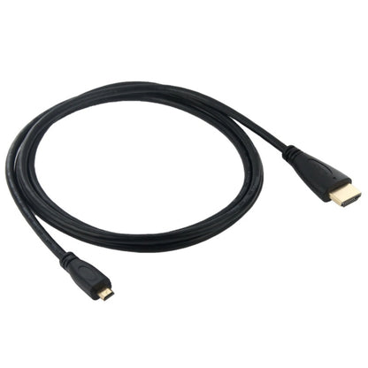 كابل فيديو كامل 1080 بكسل HDMI إلى Micro HDMI لكاميرات GoPro HERO 4 / 3+ / 3 / 2 / 1 / SJ4000، الطول: 1.5 متر، HDMI إلى Micro HDMI