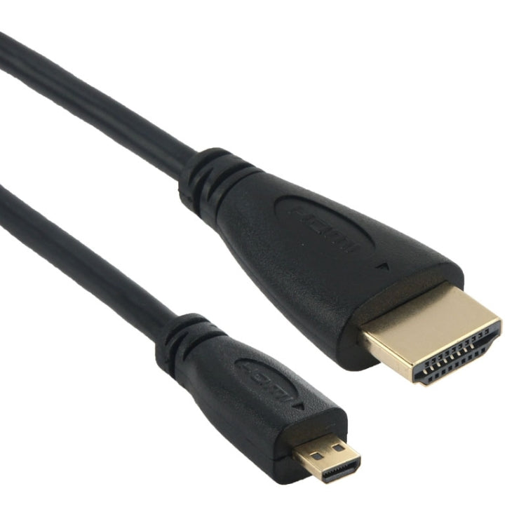 كابل فيديو كامل 1080 بكسل HDMI إلى Micro HDMI لكاميرات GoPro HERO 4 / 3+ / 3 / 2 / 1 / SJ4000، الطول: 1.5 متر، HDMI إلى Micro HDMI