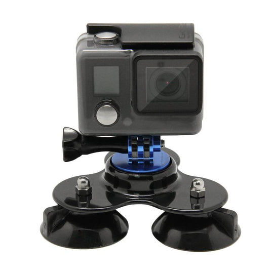 حامل شفط على شكل مثلث مع حامل ثلاثي القوائم + برغي مقبض لكاميرات GoPro وInsta360 وDJI وكاميرات الحركة الأخرى