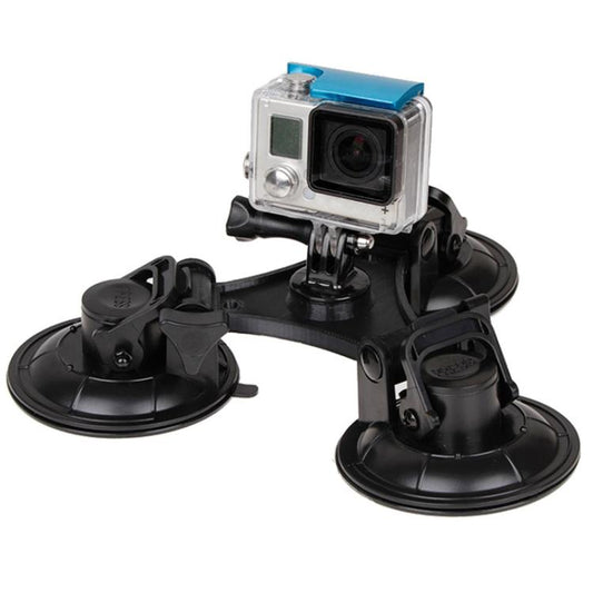 حامل XM70-B ذو قاعدة شفط مثلثة الاتجاه مع مفك براغي سداسي لكاميرات GoPro وInsta360 وDJI وغيرها من كاميرات الحركة، لكاميرات GoPro HERO9 XM70-B