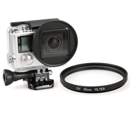 فلتر عدسة UV دائري 52 مم لكاميرا GoPro HERO4 / 3+، عدسة UV