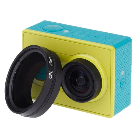 فلتر عدسة مستقطب دائري 37 مم CPL مع غطاء لكاميرات Xiaomi Xiaoyi 4K+ / 4K، Xiaoyi Lite، Xiaoyi Sport، فلتر CPL 37 مم