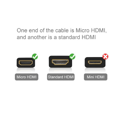 كابل فيديو HDMI إلى Micro HDMI بدقة 1080 بكسل XM46 لجهاز Xiaomi Xiaoyi، الطول: 1.5 متر