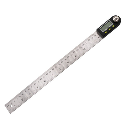 300mm 2-in1 Digital Angle Finder Meter Protractor Goniometer Ruler, 300mm Ruler