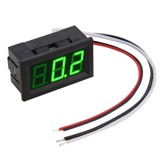جهاز قياس التيار الرقمي C27D بشاشة LED خضراء، 0-10 أمبير تيار مستمر، S-DT-0531G، S-DT-0531L، S-DT-0531R
