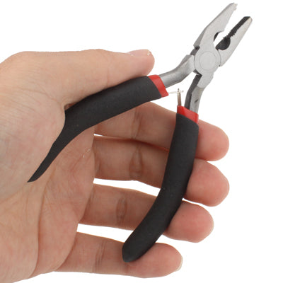 4.5 inch Serrated Jaw Nonslip Grip Wire Cutting Combination Pliers, 4.5 inch