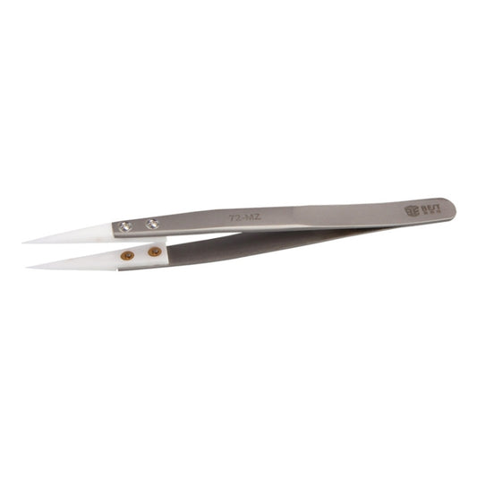 BEST BST-72-MZ 302 Stainless Steel High Temperature Resistance Ceramic Tip Tweezers, BST-72-MZ
