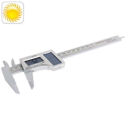 150mm solar LCD Digital Vernier Caliper / Micrometer, Carbon Fiber Composite, 150mm Solar Caliper