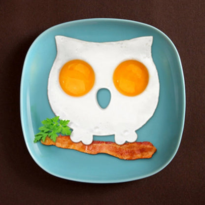 Cartoon Owl Shape Egg Frying Ring Mold Silicone Egg Fried Mould Omelette Mold, Egg Frying