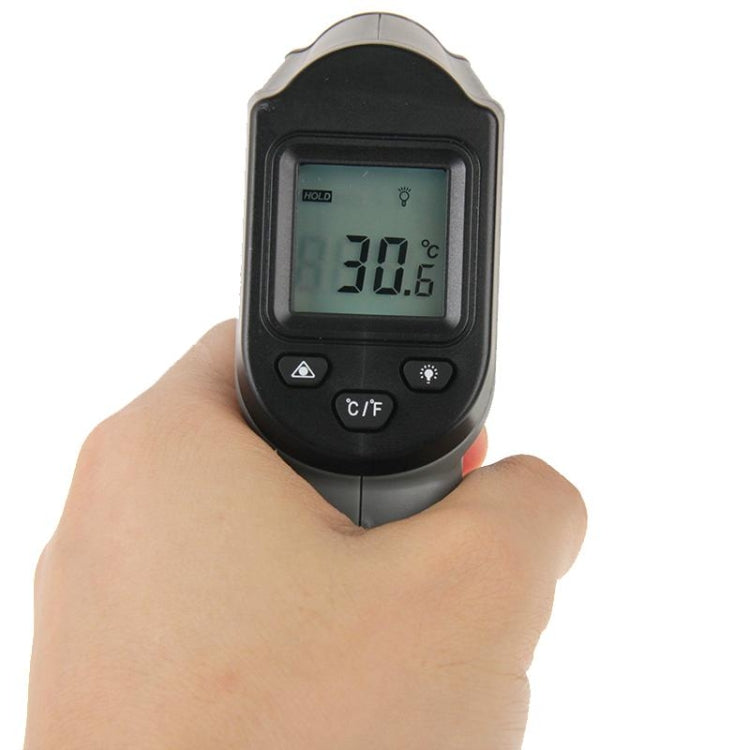 DT-8500 مقياس حرارة رقمي بالأشعة تحت الحمراء بشاشة LCD، نطاق درجة الحرارة: -50-500 درجة مئوية، DT-8500