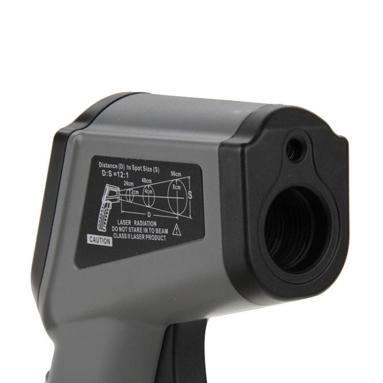 DT-8500 مقياس حرارة رقمي بالأشعة تحت الحمراء بشاشة LCD، نطاق درجة الحرارة: -50-500 درجة مئوية، DT-8500