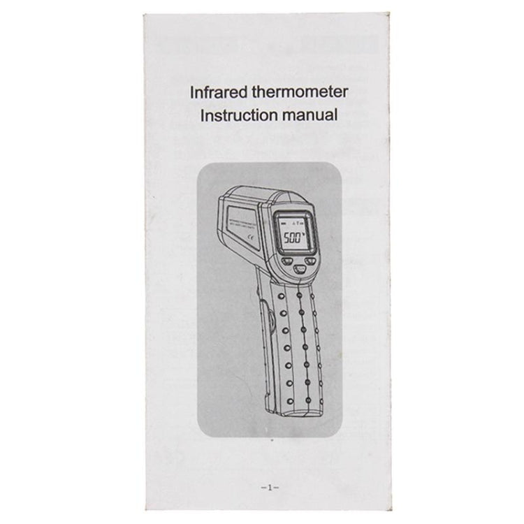 DT-8500 مقياس حرارة رقمي بالأشعة تحت الحمراء بشاشة LCD، نطاق درجة الحرارة: -50-500 درجة مئوية، DT-8500