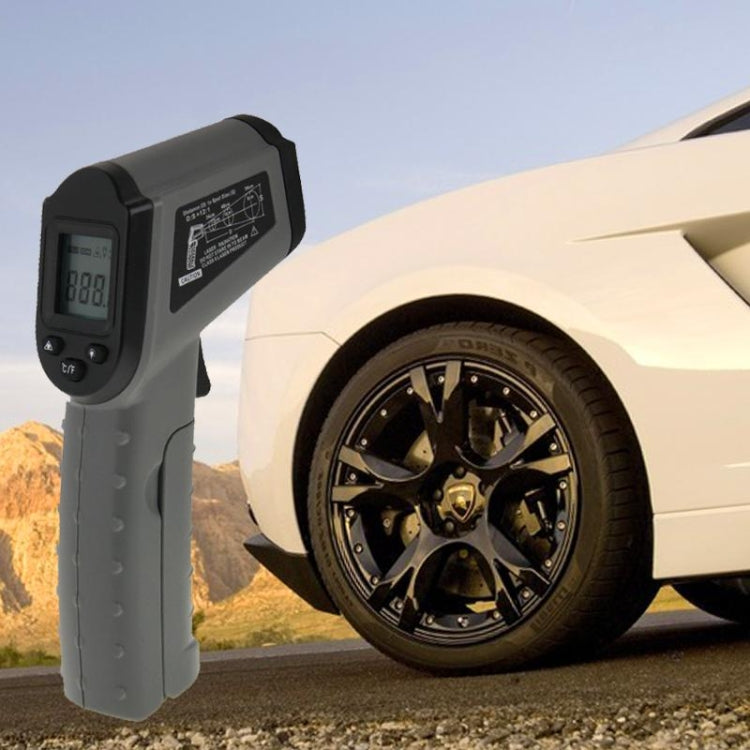 DT-8500 مقياس حرارة رقمي بالأشعة تحت الحمراء بشاشة LCD، نطاق درجة الحرارة: -50-500 درجة مئوية، DT-8500