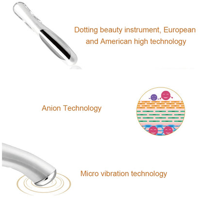 HYJ-825 Eye Care Massager Eyes Wrinkle Removing Pen Ion Vibration Beauty Eye Cream Cosmetic Instrument