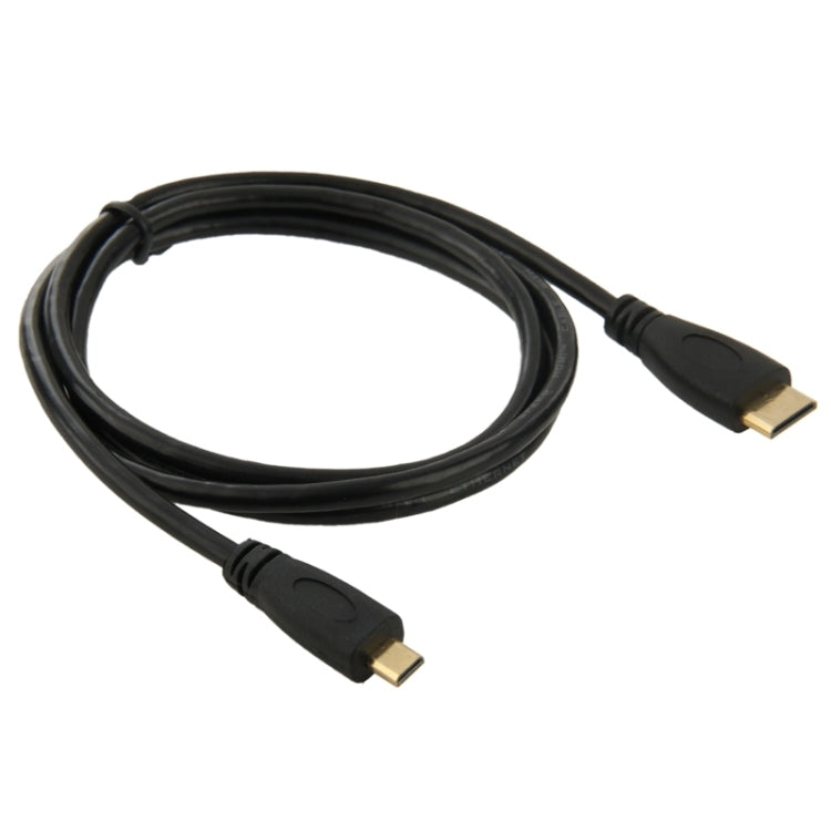 كابل محول من ميني HDMI ذكر إلى مايكرو HDMI ذكر بطول 1 متر، ميني HDMI ذكر، الطول: 1 متر