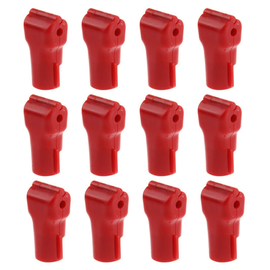 12 PCS Red ABS Display Hook / Security Lock Hook, 6.0mm Lock Hook Red, 5.0mm Lock Hook Red