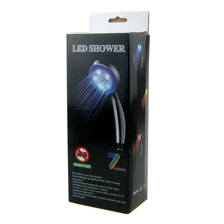 ENKAY RC-9816 Jump Change Seven Colors 5-LED Shower Head ,No Battery, RC-9816