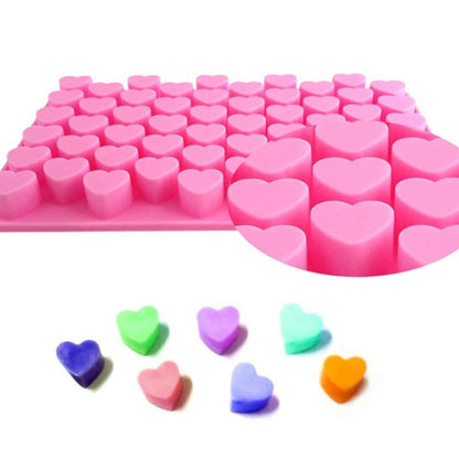 Creative Heart Shape 55-Grid Ice Cube Tray, 55 Grids Love
