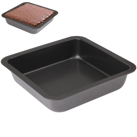 Quadrate Non-stick Pizza / Cake Pan Baking Cooking Oven Tray, Size: 22.5 x 22.5 x 4.6cm, 22.5 x22.5cm