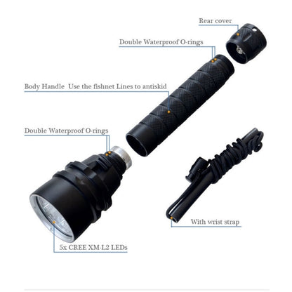6800 LM, Diving Depth: 150m (Black)