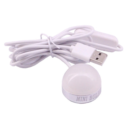 USB-2W 5V 140-150Lumens 6 LED، ضوء أبيض دافئ