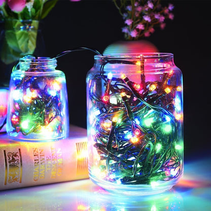 100 LED RGB Light with Controller, Flashing / Fading / Chasing Effect, 220V Colorful Light EU Plug, Warm White EU Plug, White Light EU Plug