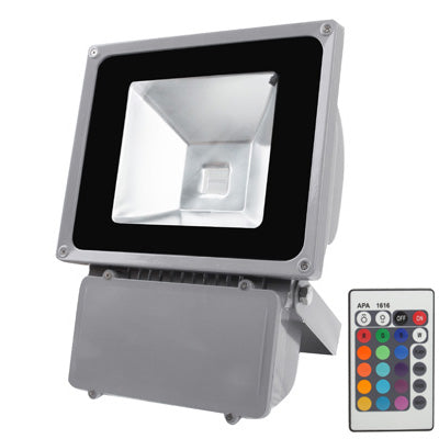 إضاءة LED RGB مع جهاز تحكم عن بعد، تيار متردد 85-265 فولت، 80 واط RGB